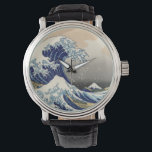 Great Wave Kanagawa Japans schilderen Horloge<br><div class="desc">De Japanse Woodcut Wave — de berg Fuji Wave door Hokusa Er is een grote golf in de oceaan — en je ziet de berg Fuji op de verre achtergrond — de golf draait rond de grote berg Fuji. De gigantische golf is zo intens dat je de boetseerders op de...</div>