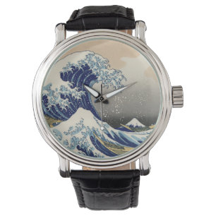 Great Wave Kanagawa Japans schilderen Horloge
