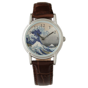 Great Wave Kanagawa Japans schilderen Horloge