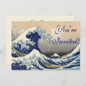 Great Wave Kanagawa Japans schilderen Kaart (Voorkant / Achterkant)
