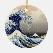 Great Wave Kanagawa Japans schilderen Keramisch Ornament (Voorkant)