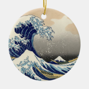 Great Wave Kanagawa Japans schilderen Keramisch Ornament