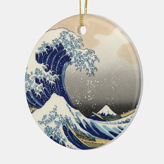 Great Wave Kanagawa Japans schilderen Keramisch Ornament (Links)