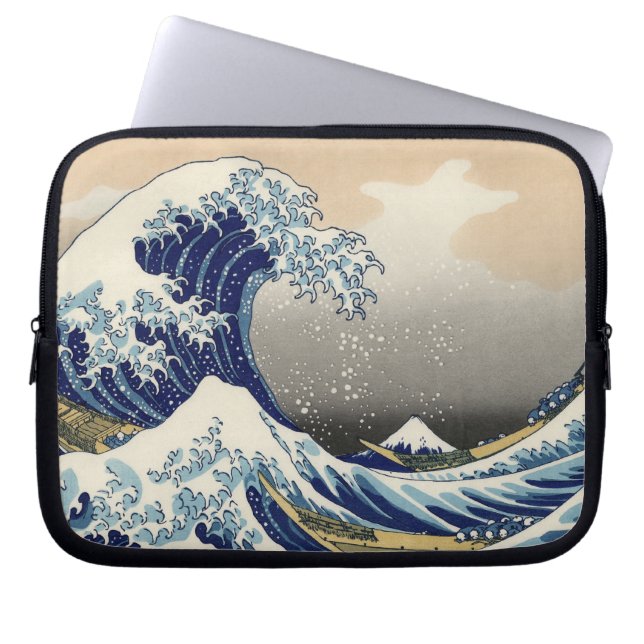 Great Wave Kanagawa Japans schilderen Laptop Sleeve (Voorkant)
