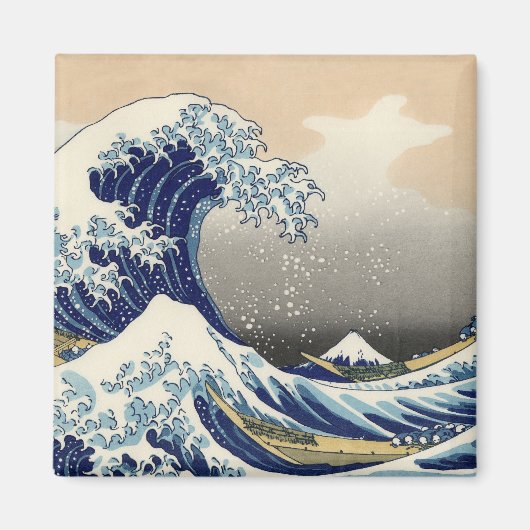 Great Wave Kanagawa Japans schilderen Magneet (Voorkant)