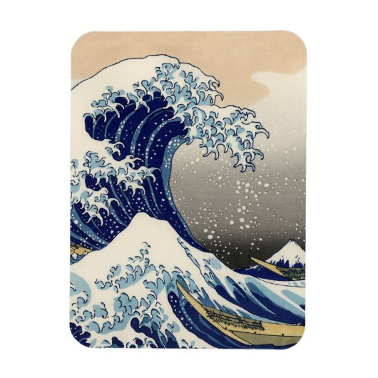Great Wave Kanagawa Japans schilderen Magneet (Verticaal)