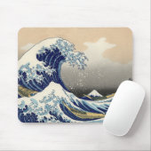 Great Wave Kanagawa Japans schilderen Muismat (Met muis)