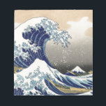Great Wave Kanagawa Japans schilderen Notitieblok<br><div class="desc">De Japanse Woodcut Wave — de berg Fuji Wave door Hokusa Er is een grote golf in de oceaan — en je ziet de berg Fuji op de verre achtergrond — de golf draait rond de grote berg Fuji. De gigantische golf is zo intens dat je de boetseerders op de...</div>