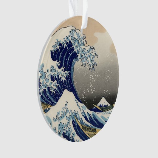 Great Wave Kanagawa Japans schilderen Ornament (voorkant)
