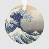 Great Wave Kanagawa Japans schilderen Ornament (achterkant)