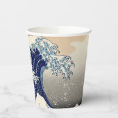 Great Wave Kanagawa Japans schilderen Papieren Bekers (Links)