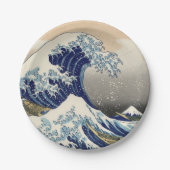 Great Wave Kanagawa Japans schilderen Papieren Bordje (Voorkant)