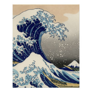 Great Wave Kanagawa Japans schilderen Perfect Poster