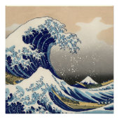 Great Wave Kanagawa Japans schilderen Perfect Poster (Voorkant)