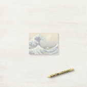 Great Wave Kanagawa Japans schilderen Post-it® Notes (Op bureau)