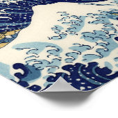 Great Wave Kanagawa Japans schilderen Poster (Hoek)