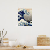 Great Wave Kanagawa Japans schilderen Poster (Keuken)