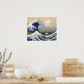 Great Wave Kanagawa Japans schilderen Poster (Keuken)