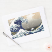 Great Wave Kanagawa Japans schilderen Rechthoekige Sticker (Envelop)