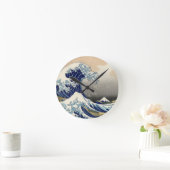 Great Wave Kanagawa Japans schilderen Ronde Klok (Huis)