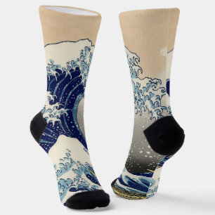 Great Wave Kanagawa Japans schilderen Sokken