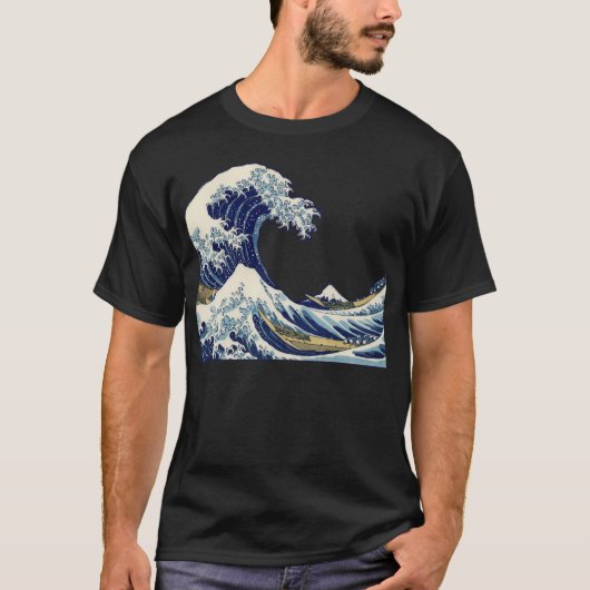 Great Wave Kanagawa Japans schilderen T-shirt (Voorkant)