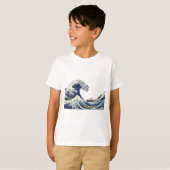 Great Wave Kanagawa Japans schilderen T-shirt (Voorkant volledig)