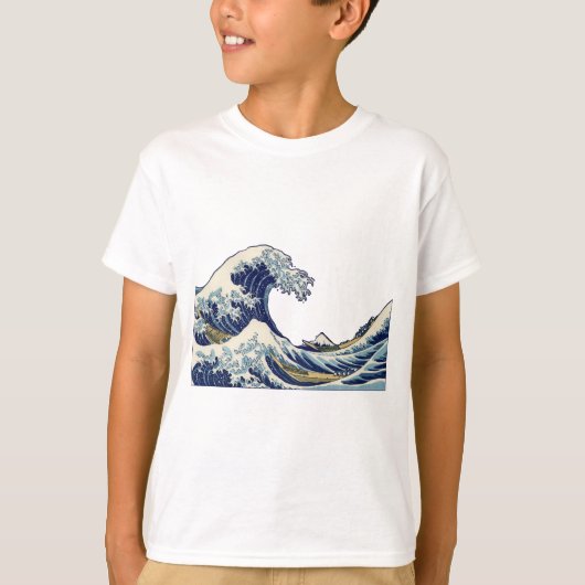 Great Wave Kanagawa Japans schilderen T-shirt (Voorkant)