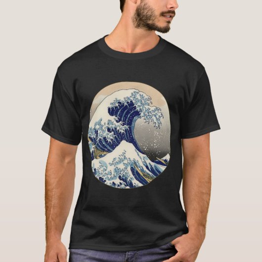 Great Wave Kanagawa Japans schilderen T-shirt (Voorkant)