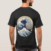 Great Wave Kanagawa Japans schilderen T-shirt (Achterkant)
