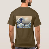 Great Wave Kanagawa Japans schilderen T-shirt (Achterkant)