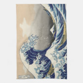 Great Wave Kanagawa Japans schilderen Theedoek (Verticaal)