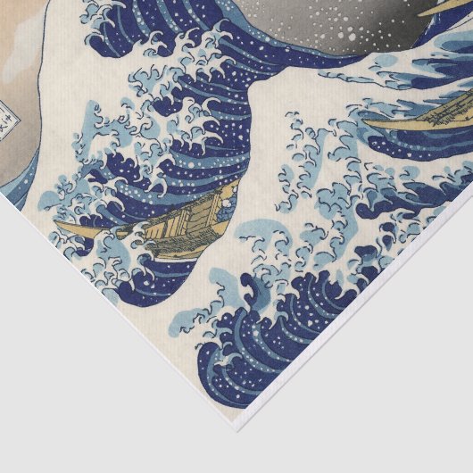 Great Wave Kanagawa Japans schilderen Tissuepapier (Detail)