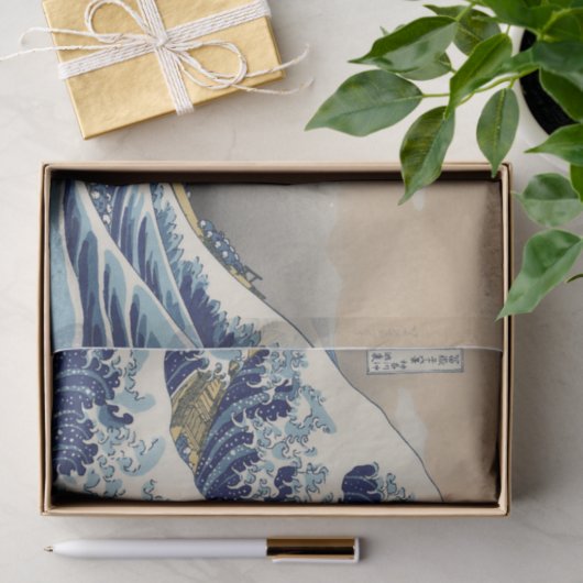 Great Wave Kanagawa Japans schilderen Tissuepapier (Geschenk)