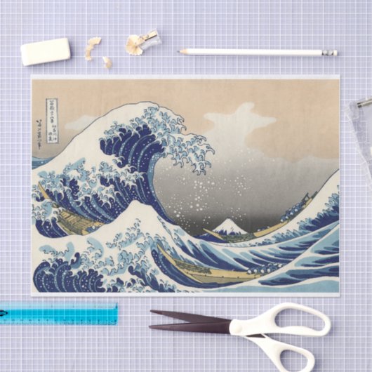 Great Wave Kanagawa Japans schilderen Tissuepapier (Craft)
