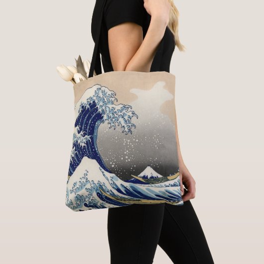 Great Wave Kanagawa Japans schilderen Tote Bag (Dichtbij)