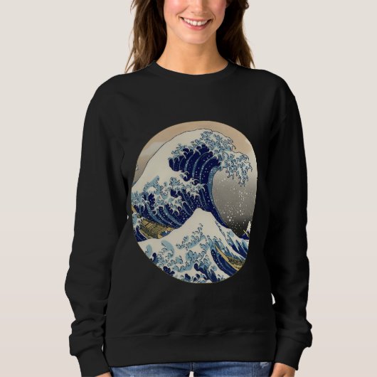 Great Wave Kanagawa Japans schilderen Trui (Voorkant)