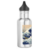 Great Wave Kanagawa Japans schilderen Waterfles (Links)