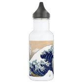 Great Wave Kanagawa Japans schilderen Waterfles (Links)