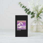Great Wave Kanagawa Japanse aporwave esthetisch Visitekaartje (Staand voorkant)