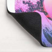 Great Wave Kanagawa Vaporwave  esthetisch Muismat (Hoek)