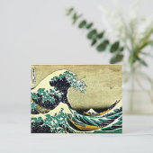 Great Wave langs Kanagawa Briefkaart (Staand voorkant)