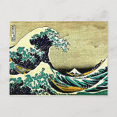 Great Wave langs Kanagawa Briefkaart (Voorkant)