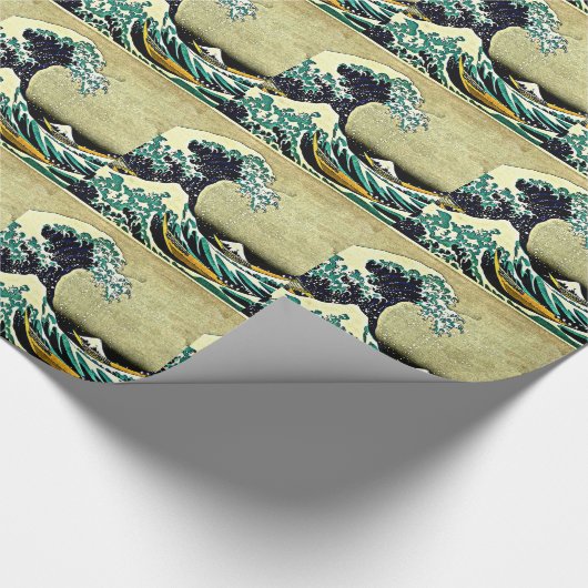 Great Wave langs Kanagawa Cadeaupapier (Hoek)