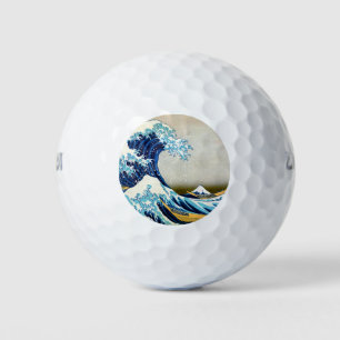 Great Wave langs Kanagawa Golfballen