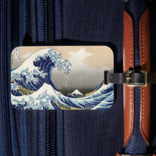 Great Wave langs Kanagawa   Hokusai   Bagagelabel