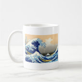 Great Wave langs Kanagawa ~ Hokusai Koffiemok (Links)
