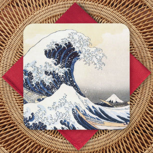 Great Wave langs Kanagawa Hokusai Onderzetter