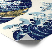 Great Wave langs Kanagawa | Hokusai | Poster (Hoek)