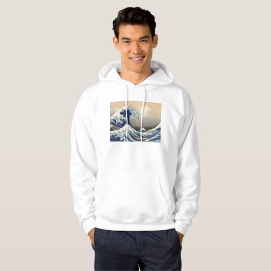 Great Wave langs Kanagawa Hoodie (Voorkant volledig)